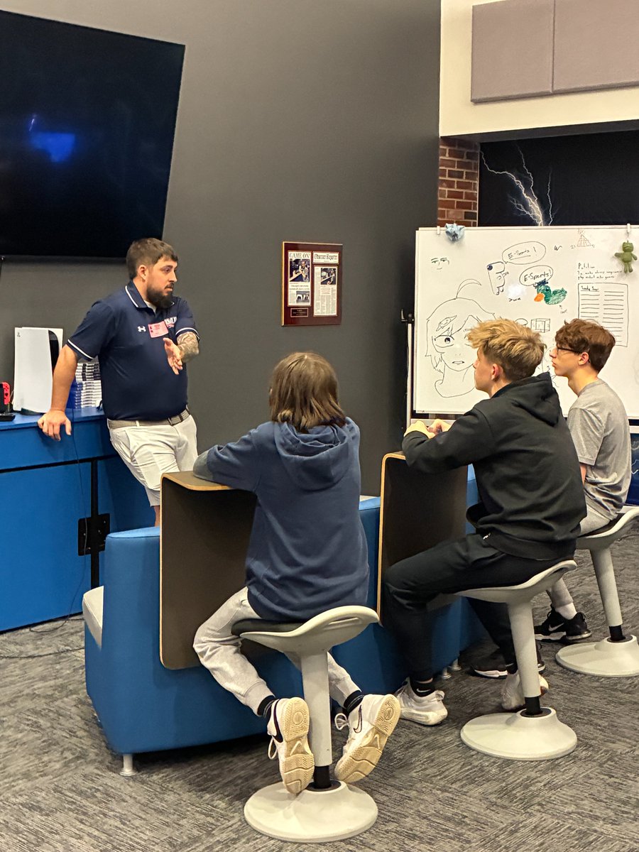 EsportsHillers's tweet photo. We would like to thank Mr. Travis Bolner from Robert Morris University Esports @RMUPAEsports for taking time to talk to our Esports players about RMU and give advice to our players.
@thstrinitypride @Trinity_Hillers @TrinityAreaSD @SamanthaShinsky @TRINITY_MLUCAS https://t.co/bg4tjiSooH