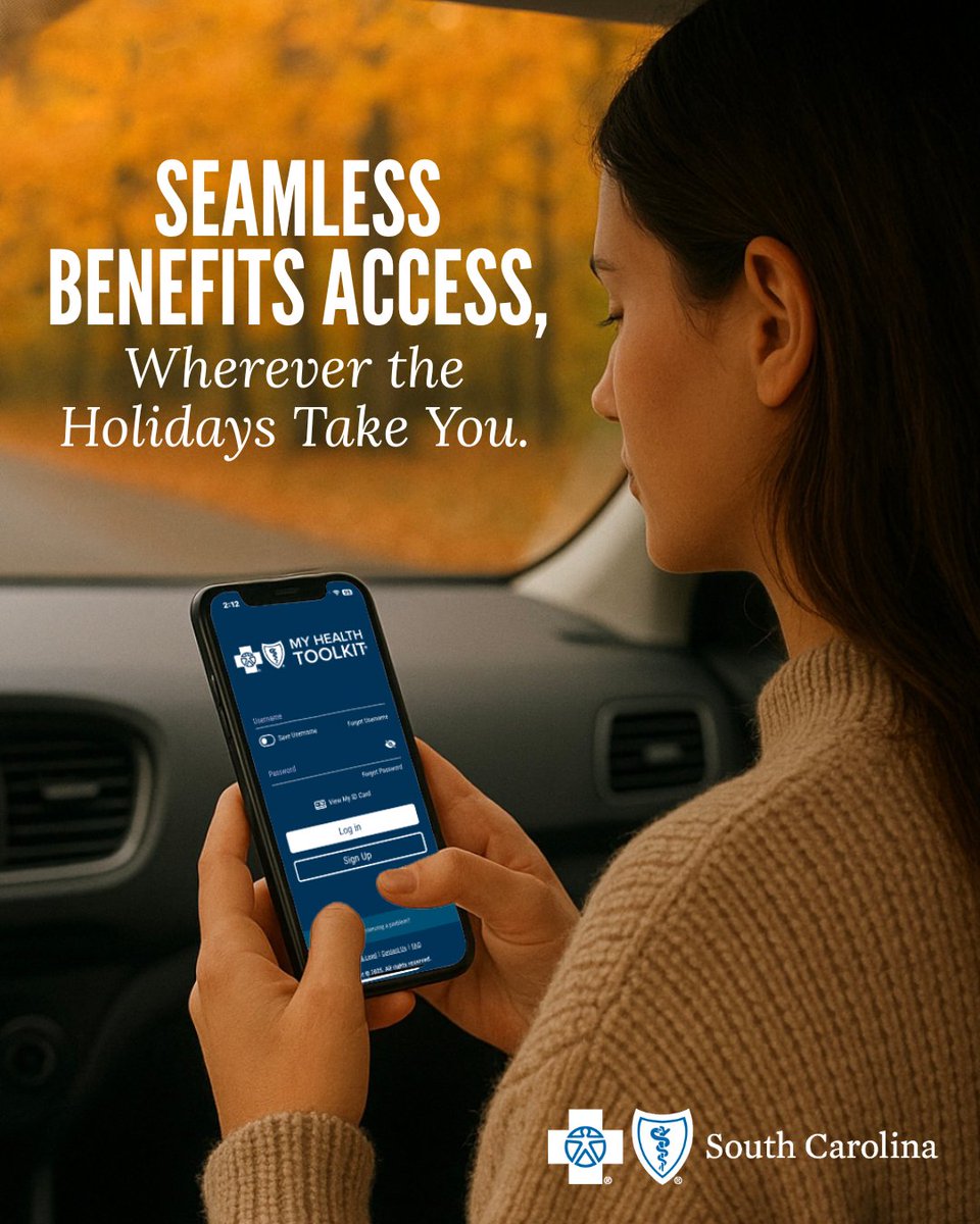 Simplify your to-do list this holiday. Use your My Health Toolkit app to find essential information at your fingertips: tinyurl.com/scbluecross. 

In the spirit of the season, our customer support lines will be closed so our employees can spend time with family.
