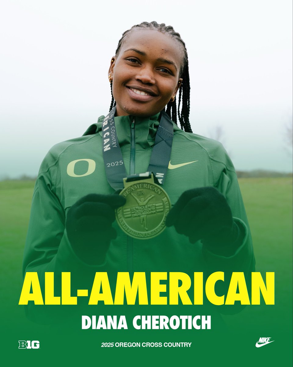 OregonTF's tweet image. Four All-Americans. Program record for the Women! #GoDucks