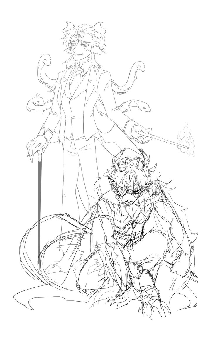 celerbirds's tweet image. 更新一下 畫畫自家雙子 感覺草稿很帶感 但是轉成線稿大概會出事
#OC