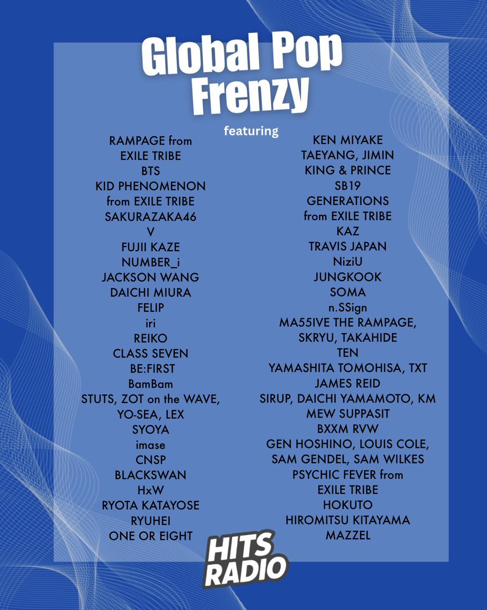 HitsRadioCanada's tweet image. Three hours of #GlobalPopFrenzy are heading your way soon, and we can’t wait to spend this time together. Today’s playlist is filled with listener favorites, uplifting vibes, and artists we’re always excited to share. Settle in, drop a screenshot, and join us for a fun…