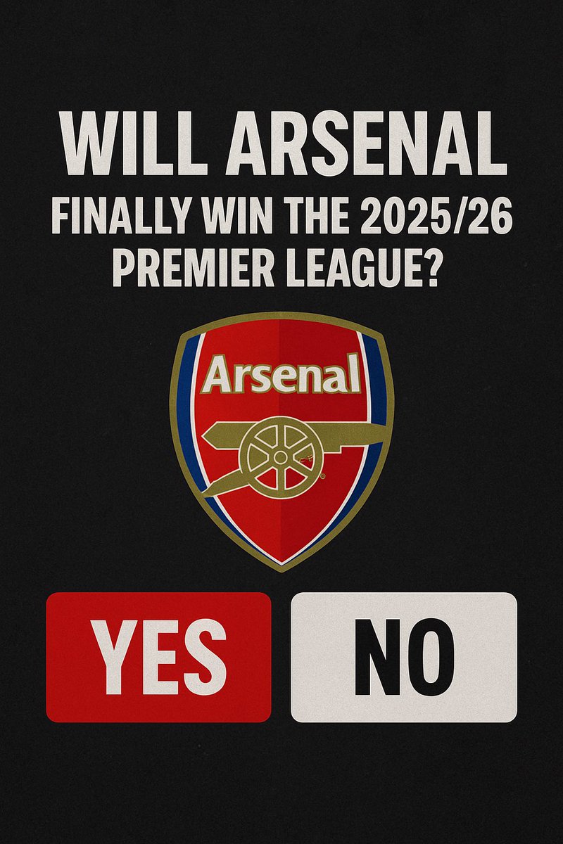 Football isn’t just results to me— it’s belief, momentum, trauma, destiny and mostly hate watch😅.

Take a look at the EPL Table Arsenal leads with six points.

Now here’s the major question for football fans today: 
Are Arsenal destined to finally win the EPL in 25/26
or will
