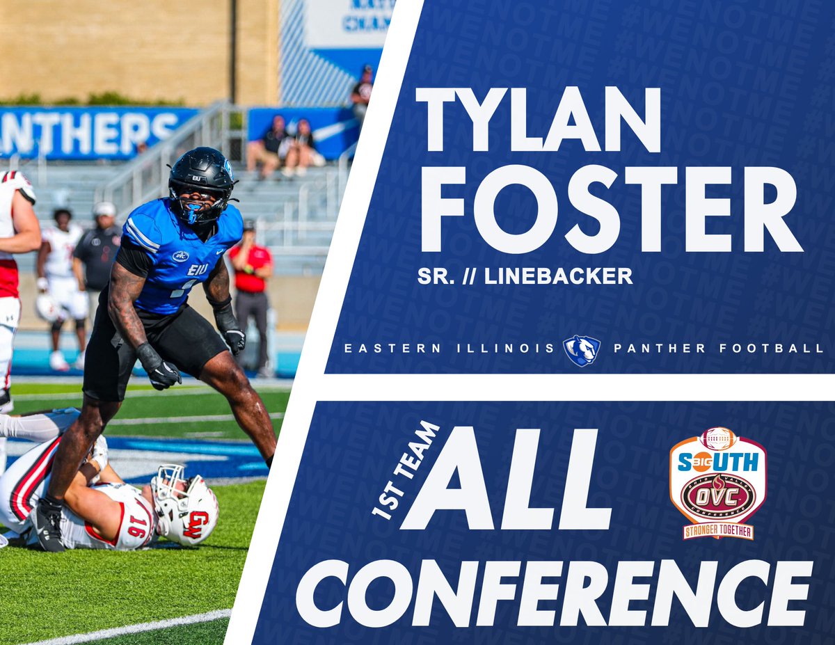1st Team <a href="/OVCBigSouthFB/">OVC-Big South Football Association</a> 

SR. LB Tylan Foster (<a href="/TylanFoster_/">Tylan Foster</a> )

#WeNotMe | #BleedBlue | #WinTheDay