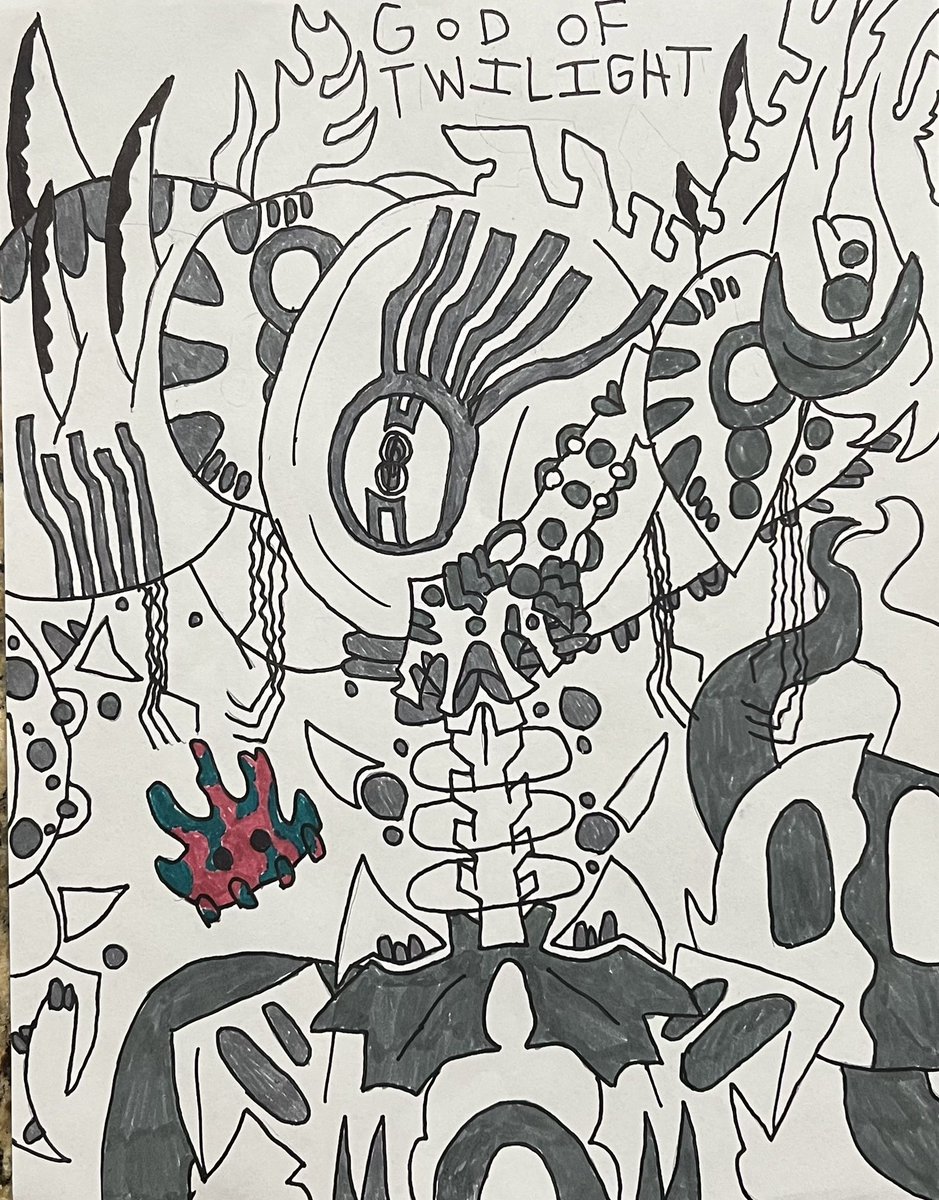 AnxiousSilksong's tweet image. Unironically, Twilight is pretty cool. Here is a picture I drew of him. Here you go, @God_of_Twilight