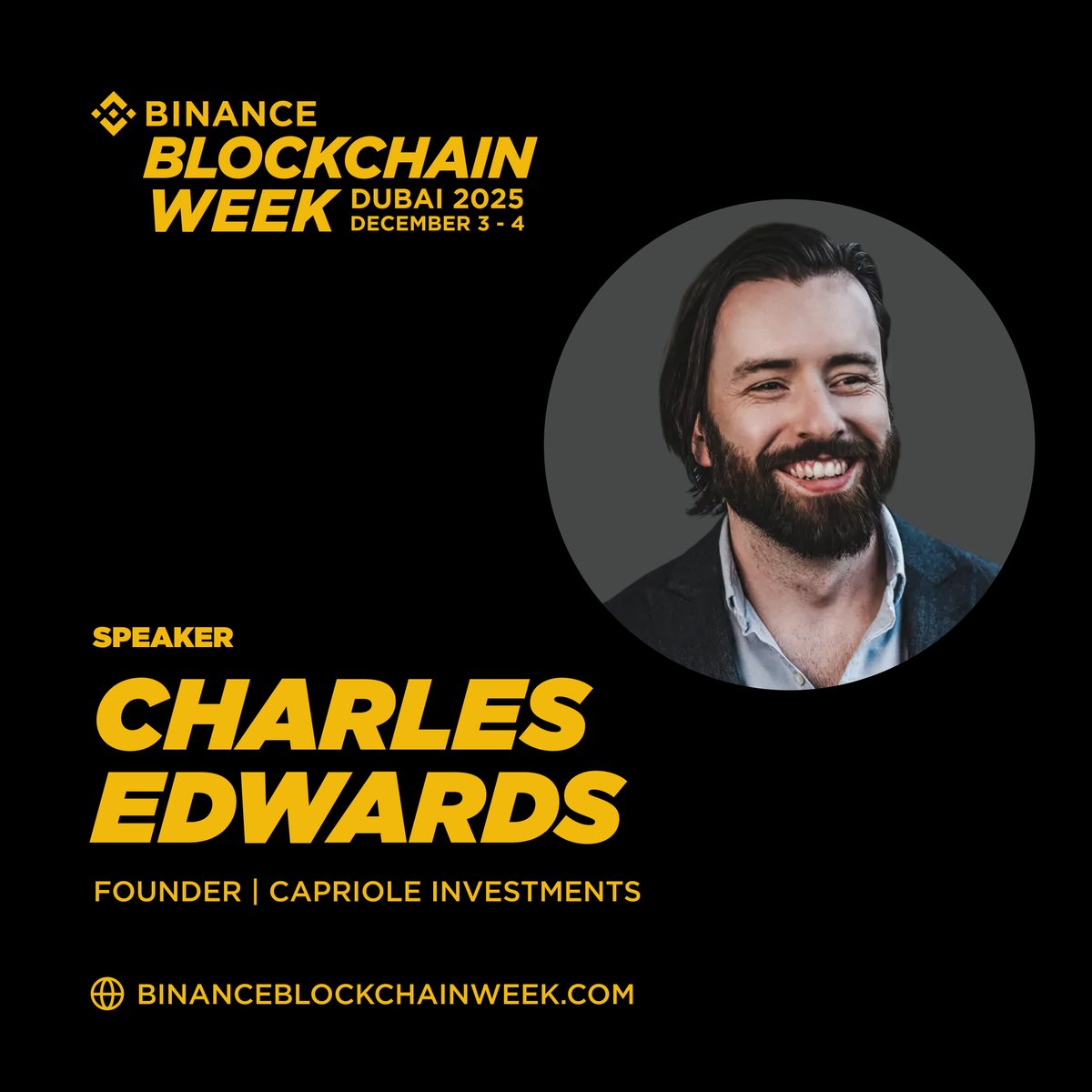 Binance Blockchain Week Dec 3-4th is being held in Dubai this year with a  huge speaker line-up - the UAE is definitely on fire for crypto! 🔥 Come to  my panel on