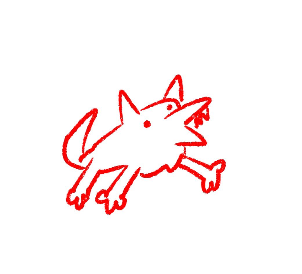 Smokee_Bee's tweet image. I drew a dog today. Tomorrow? Who knows.
