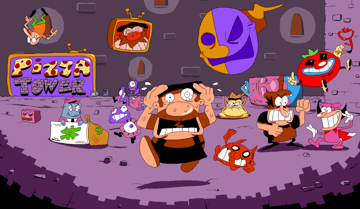 YulinHeater's tweet image. My take on a swapped pizza tower #pizzatower