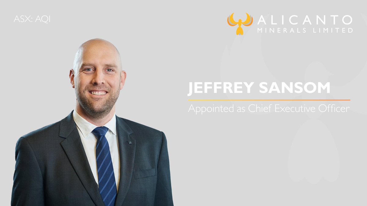 Alicanto Minerals Limited (ASX: AQI) is pleased to announce that it has appointed highly experienced resources executive Jeffrey Sansom as Chief Executive Officer, effective 3 March 2026.

Read the full announcement here: wcsecure.weblink.com.au/clients/alican…