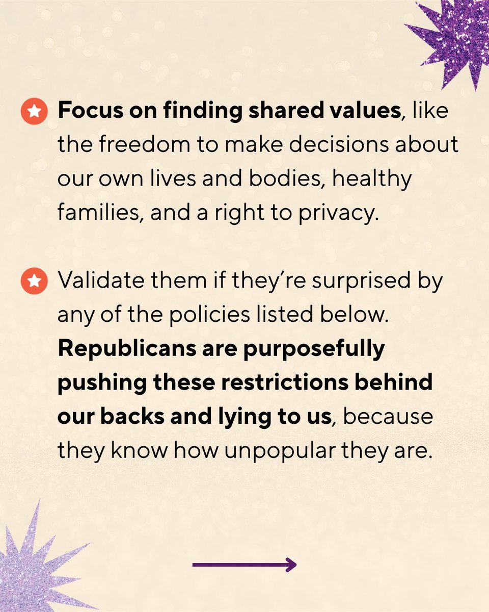 reproforall's tweet image. We know that family gatherings can be challenging during the holidays 😬. That’s why we put together a guide to help you have the hard, but necessary, conversations about reproductive freedom. 

Full conversation guide here: reproforall.org/convo