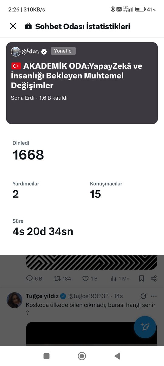 Güzel bir platform oldu....