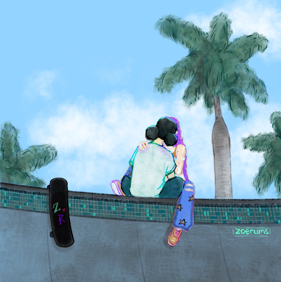 zoerums's tweet image. skater girl 
#KPOPDEMONHUNTERS #zoerumi