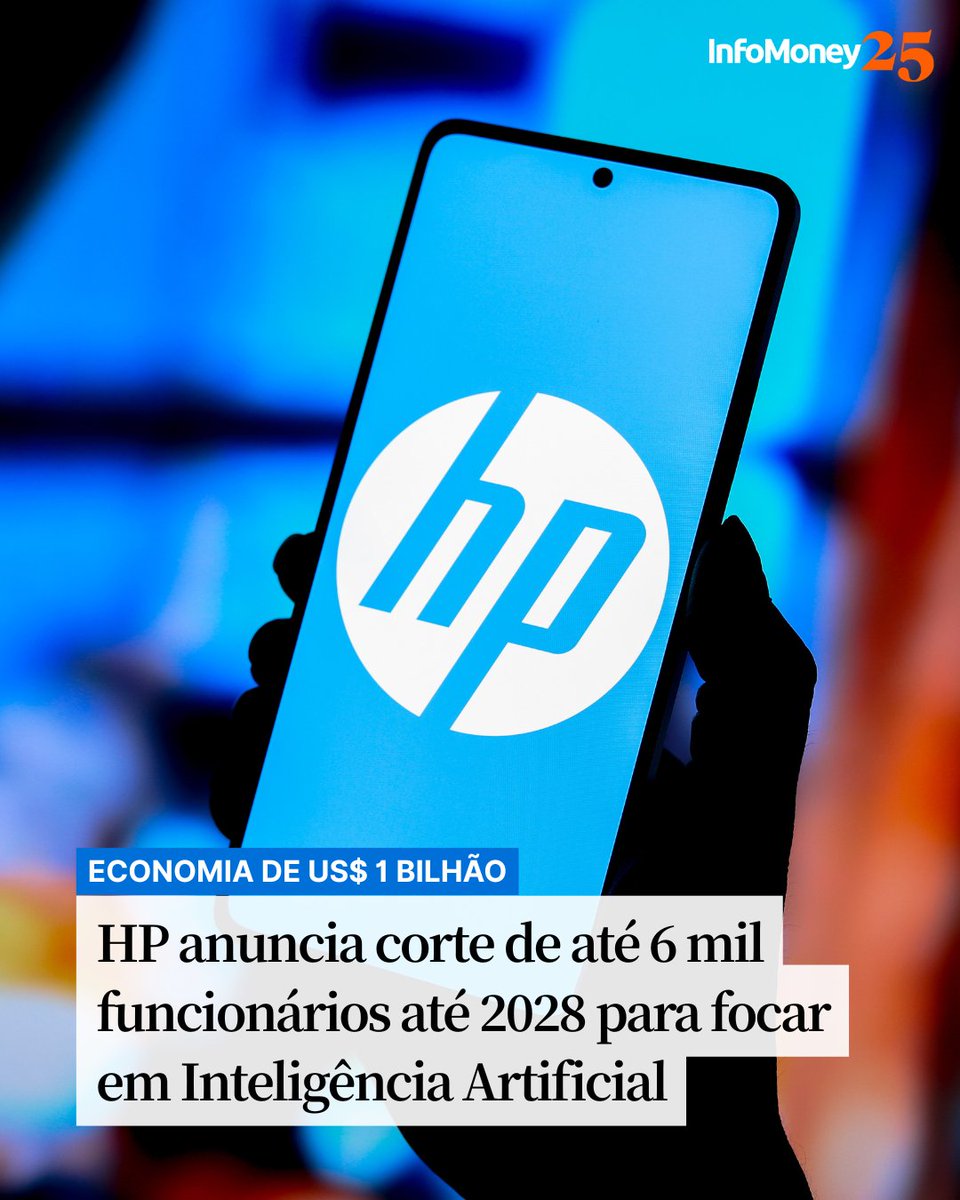 DEMISSÕES EM MASSA

A HP Inc. anunciou nesta terça (25) que pretende demitir entre 4.000 e 6.000 funcionários globalmente até o ano fiscal de 2028, como parte de um plano para simplificar operações e acelerar a adoção da inteligência artificial. 

Equipes de desenvolvimento de