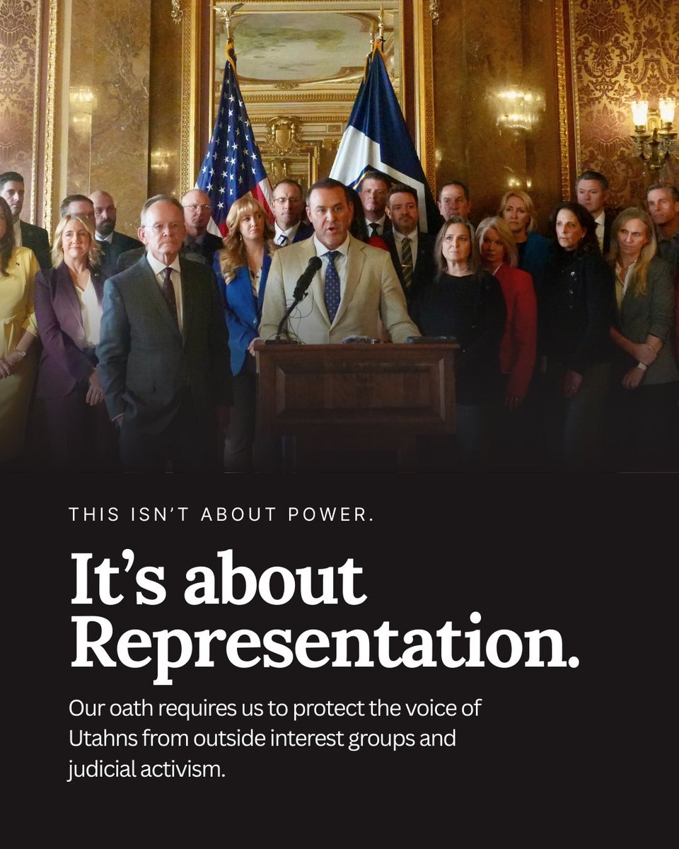 Today we announced a series of steps the Legislature is taking to push back on Judge Gibson’s egregious decision to adopt a map crafted by special-interest groups:

• We’re requesting the Third District Court issue a final ruling immediately so the case can move to a higher