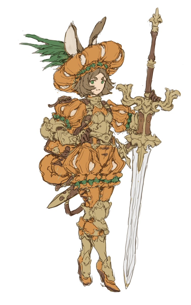 nrcgray's tweet image. Sometimes I just feel an overwhelming urge to draw a bunny landsknecht: