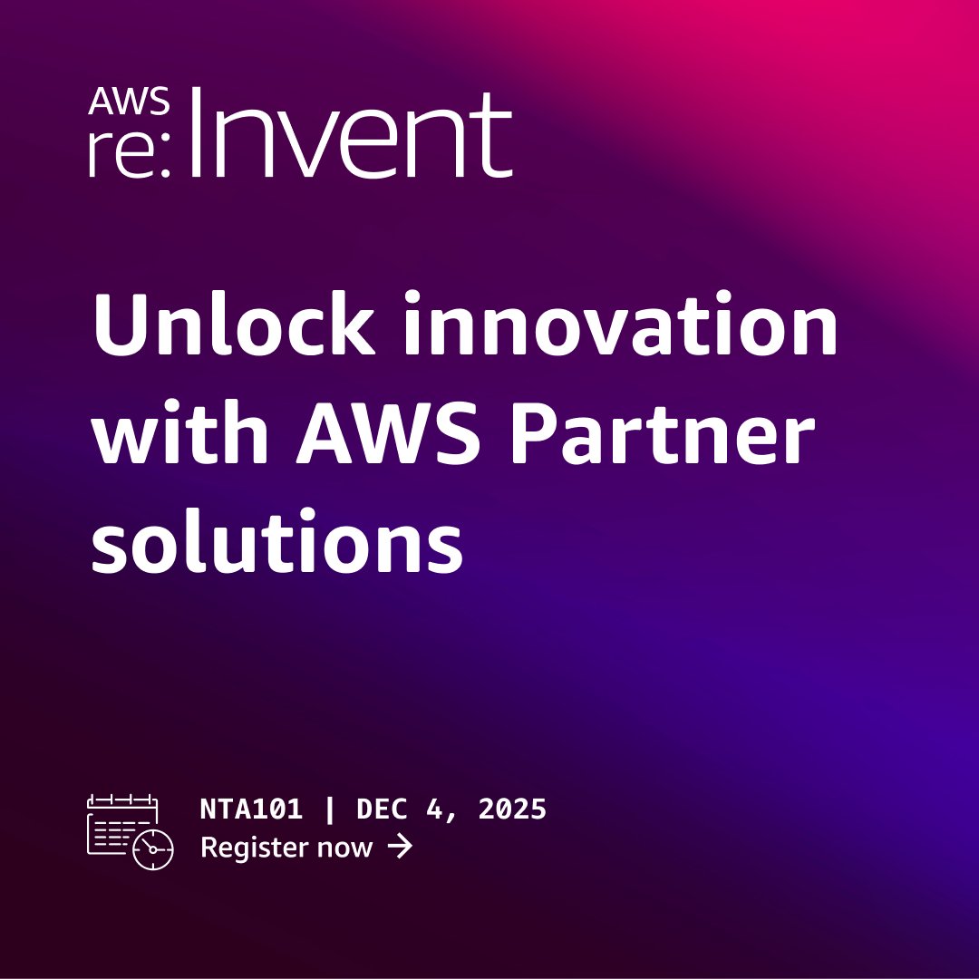 awsmarketplace's tweet image. Transform how your organization acquires &amp;amp; deploys cloud solutions.

Join NTA101 at #AWSreInvent to discover how #AWSMarketplace streamlines procurement, improves deployment efficiency &amp;amp; enhances governance practices. Learn from real examples of organizations accelerating…