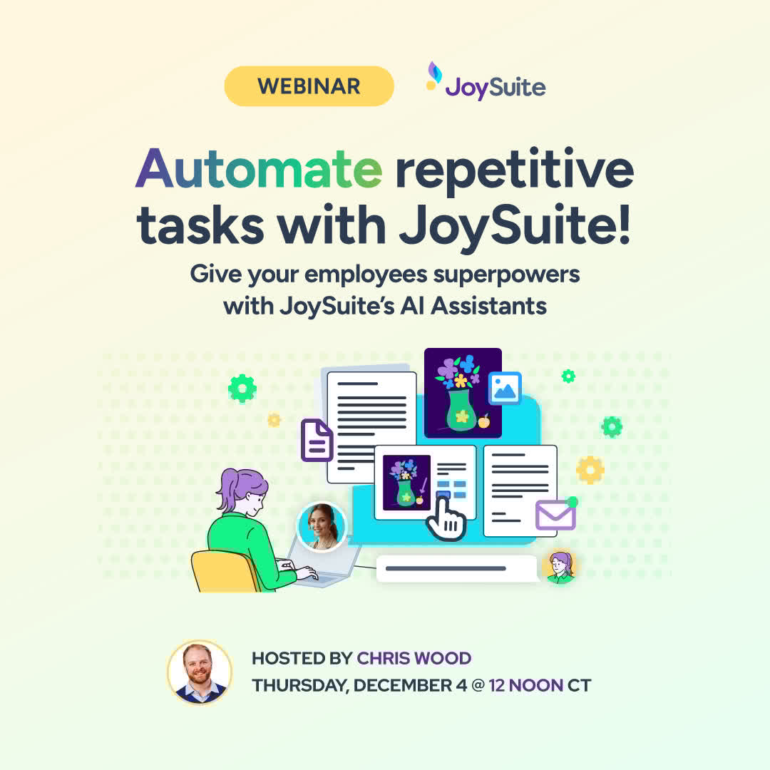neovationcorp's tweet image. Hate feeling limited by your LMS? Add JoySuite AI and unlock smarter knowledge management. #LMS #AIforWork Webinar: Supercharge Your LMS with JoySuite AI joysuite.com/webinar-superc…