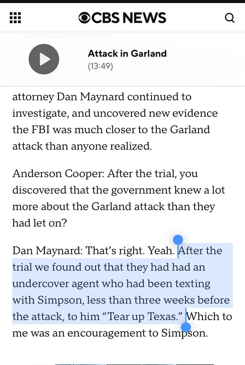 Cernovich's tweet image. In 2015, the FBI tried having Pamela Geller (a hardcore Zionist) assassinated by a jihadi.

It’s embarrassing to claim that the FBI doesn’t murder high profile conservatives to create chaos.

The FBI has stonewalled this investigation for a decade.

👇👇👇
