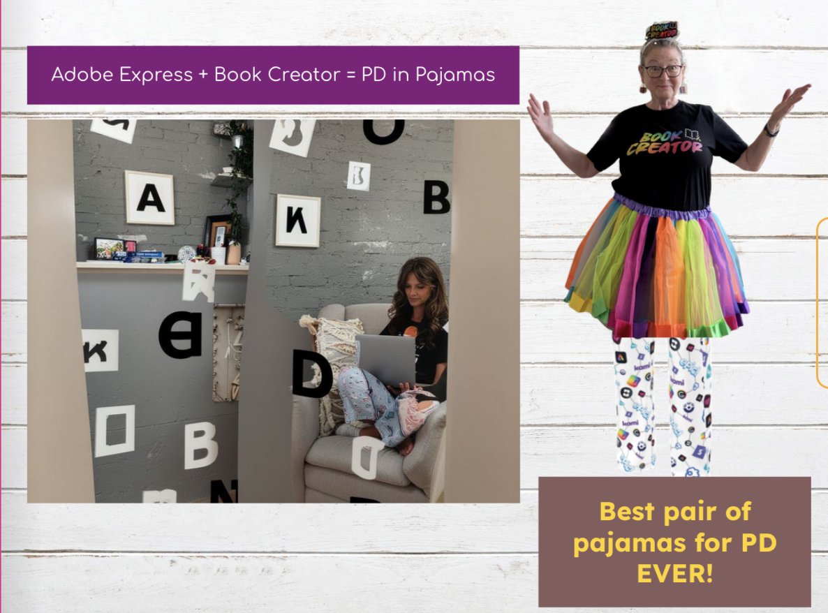 swampfrogfirst's tweet image. Enjoy being able to rewatch webinars from @BookCreatorApp  

LOVE the format of using @edpuzzle to house the replays &amp;amp; add engagement!
AND the #bookcreator notebook for notes
read.bookcreator.com/J0Gk3XKE0ddhu0…

🤞🏼for the PD in Pajamas 💜

#appsmashbash