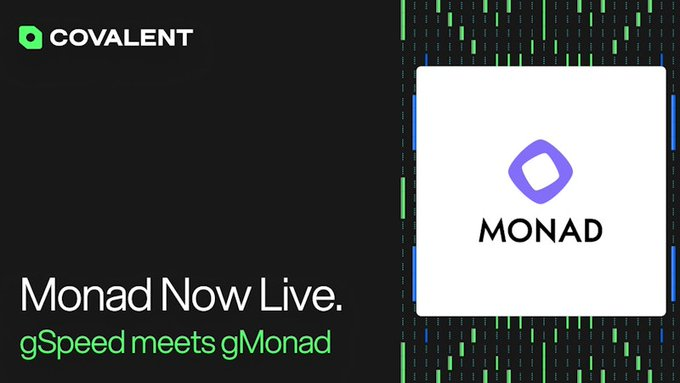 Monad Now Live on Covalent: gSpeed meets gMonad