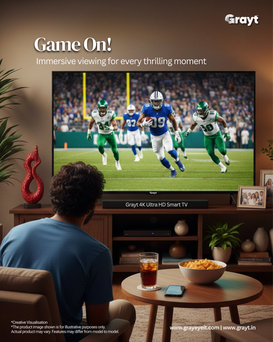 Grayeyeit's tweet photo. Game-winning plays deserve a screen that captures every detail! 🏈

#Football #HDTV #GameDay #SportsTech #NewTV #MustWatch #Entertainment" https://t.co/7elVuIVjs4