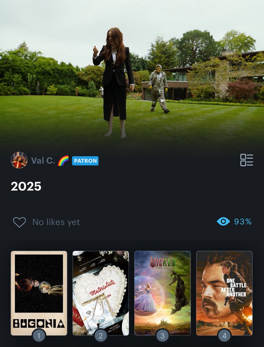 valientevalc's tweet image. Yo y mi top 4 del 2025