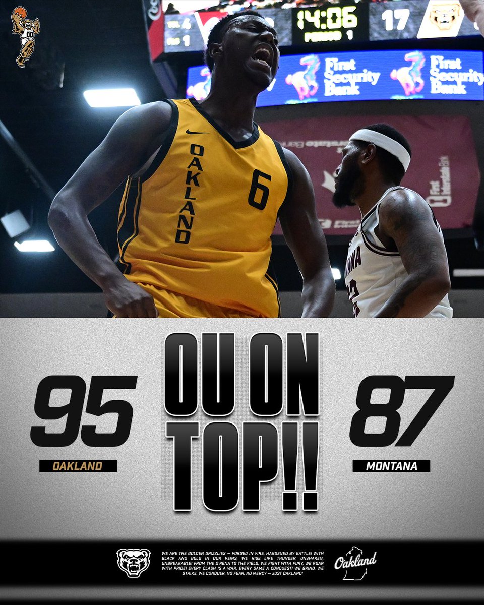 Oakland Men's Basketball tweet media