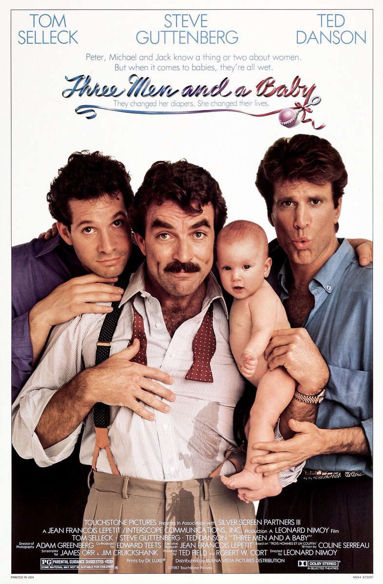 FilmNewsNos's tweet photo. 🎬MOVIE HISTORY: 38 years ago today, November 25, 1987, the movie ‘Three Men and a Baby’ opened in theaters!
#TomSelleck #SteveGuttenberg #TedDanson #MichelleBlair #LisaBlair #MargaretColin #CelesteHolm #NancyTravis @paul_guilfoyle #LeonardNimoy https://t.co/tyyUkzXv4Y