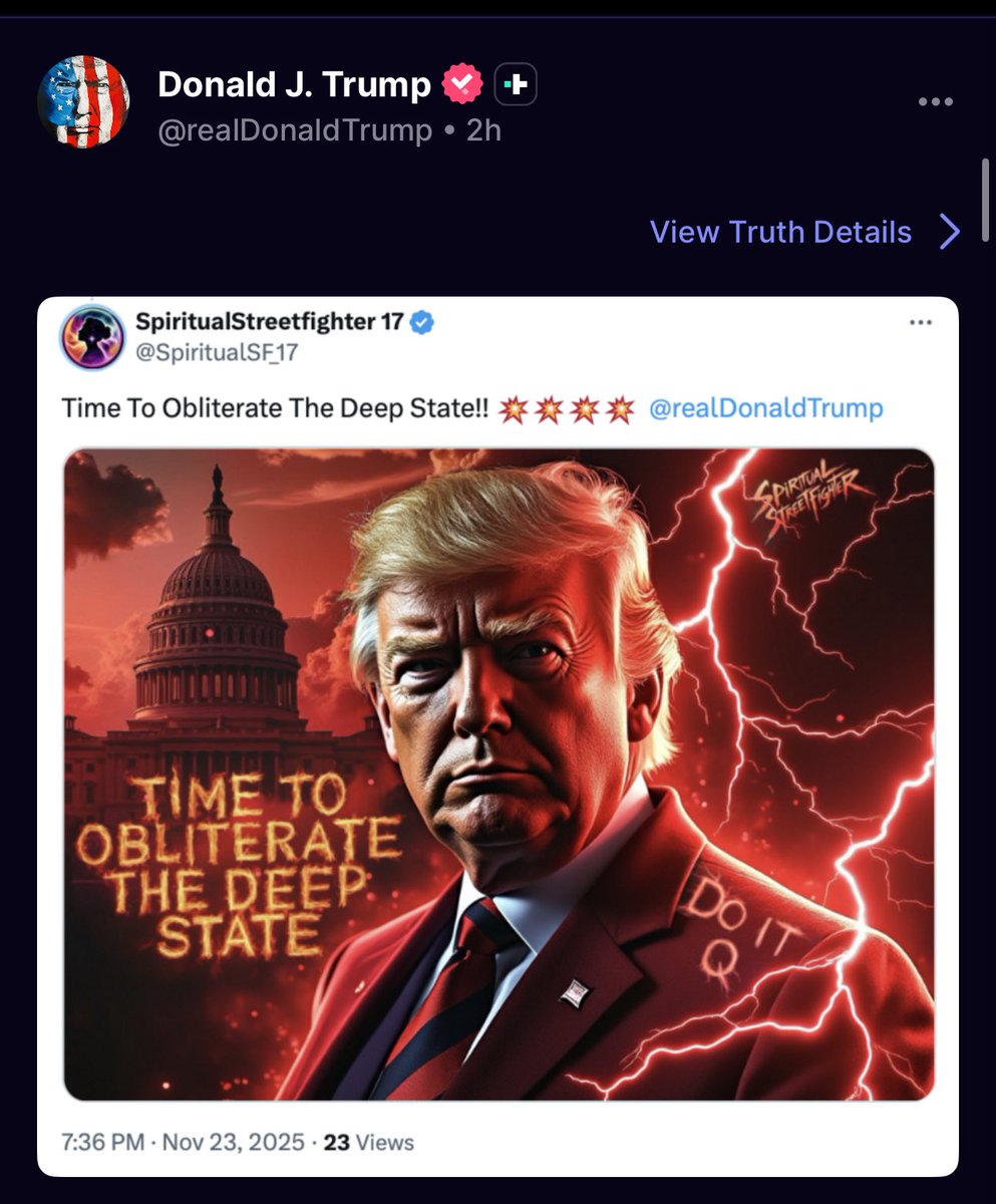 meiselasb's tweet image. Trump and Putin’s envoy Dmitriev are signaling to each other in public via QAnon Memes.