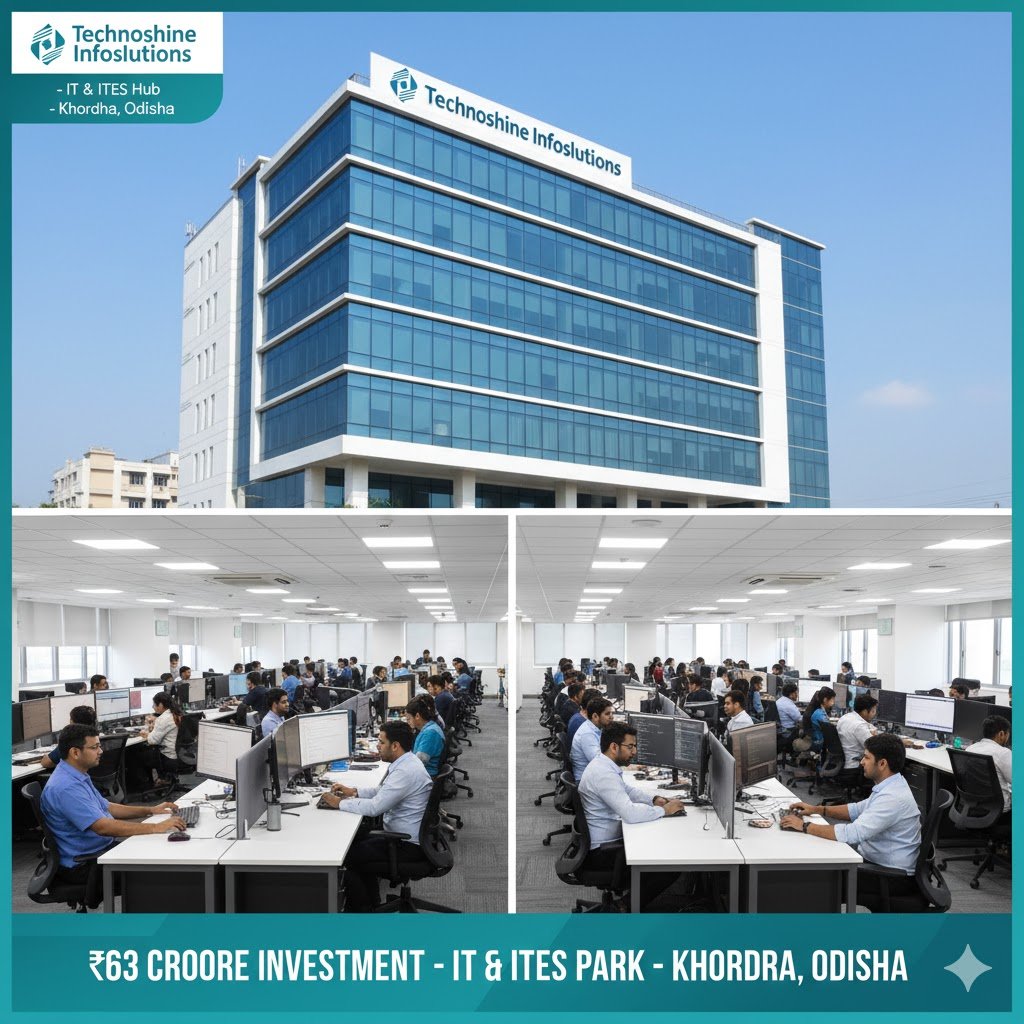 AskLipun's tweet image. Technoshine Infosolutions – Khordha
• IT &amp;amp; ITES
• Investment: ₹63 Cr
• Jobs: 408
#ITGrowth #DigitalOdisha #InvestInOdisha #InvestInFuture #SamrudhOdisha (11/18)