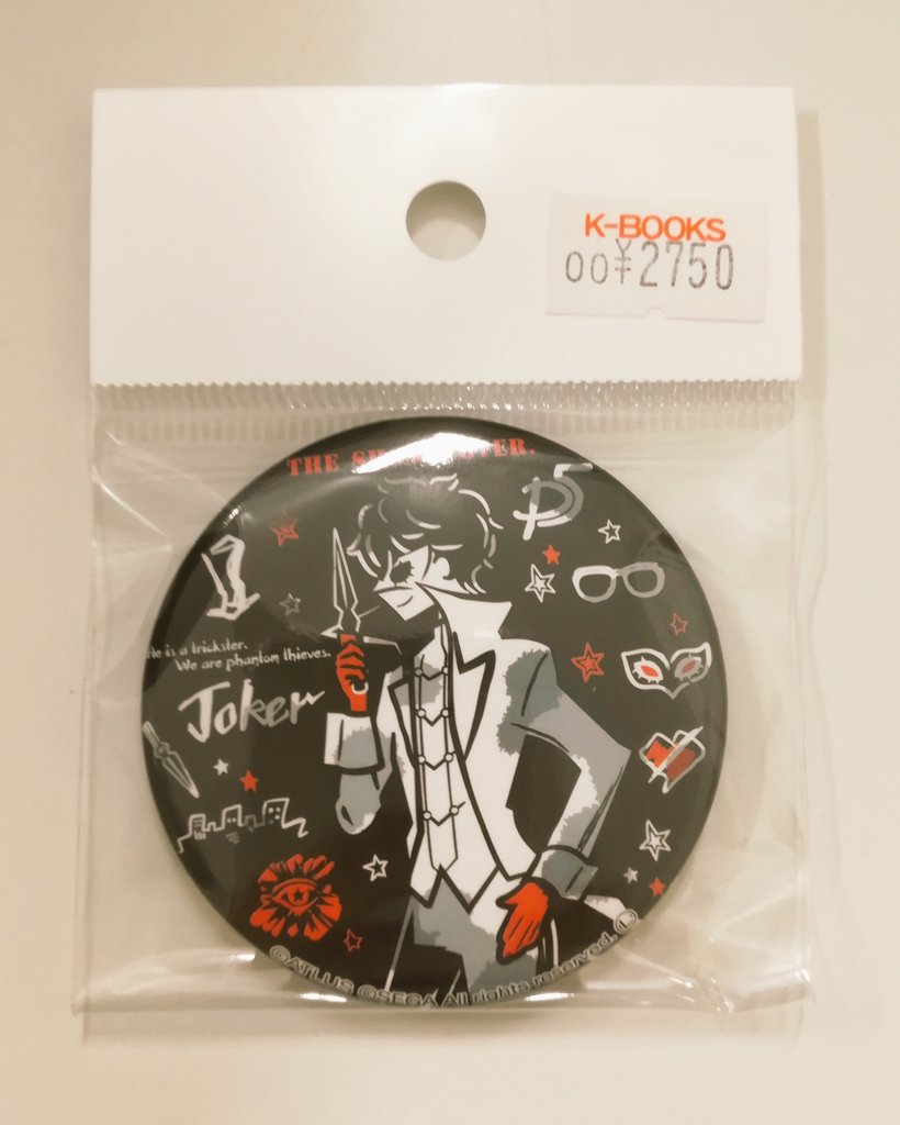 入荷情報】 ペルソナ5 サンリオ コラボ缶バッジ 主人公入荷しました