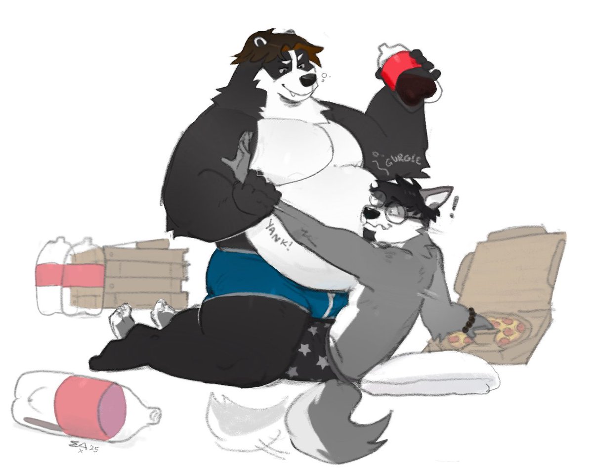 The fight is far from over, now see what a well-grown body can do!

(In commemoration of my first ever art trade with <a href="/SomeWolfAD/">Wolf</a>)