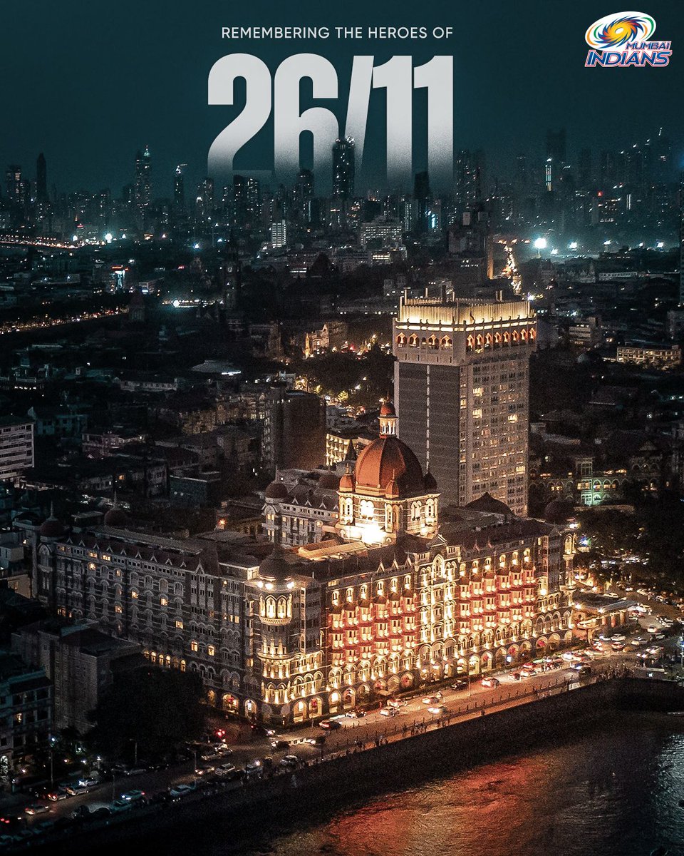 26/11 – हम भूल नहीं सकते।
शहीदों को सलाम।🇮🇳🔥