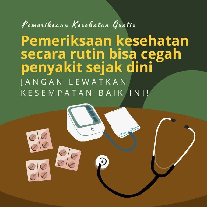Rinamagicom's tweet image. Dukung program Cek Kesehatan Gratis untuk masyarakat Indonesia

#ProgramPresiden
#cekkesehatangratis
#ProgramKesehatan