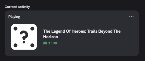 TalesOfMuffin's tweet image. So that&apos;s neat, even if you&apos;re playing the JP version, Discord just labels it with the localized name now

(Sharing for the odd chance someone thought I somehow got the game early lmao)