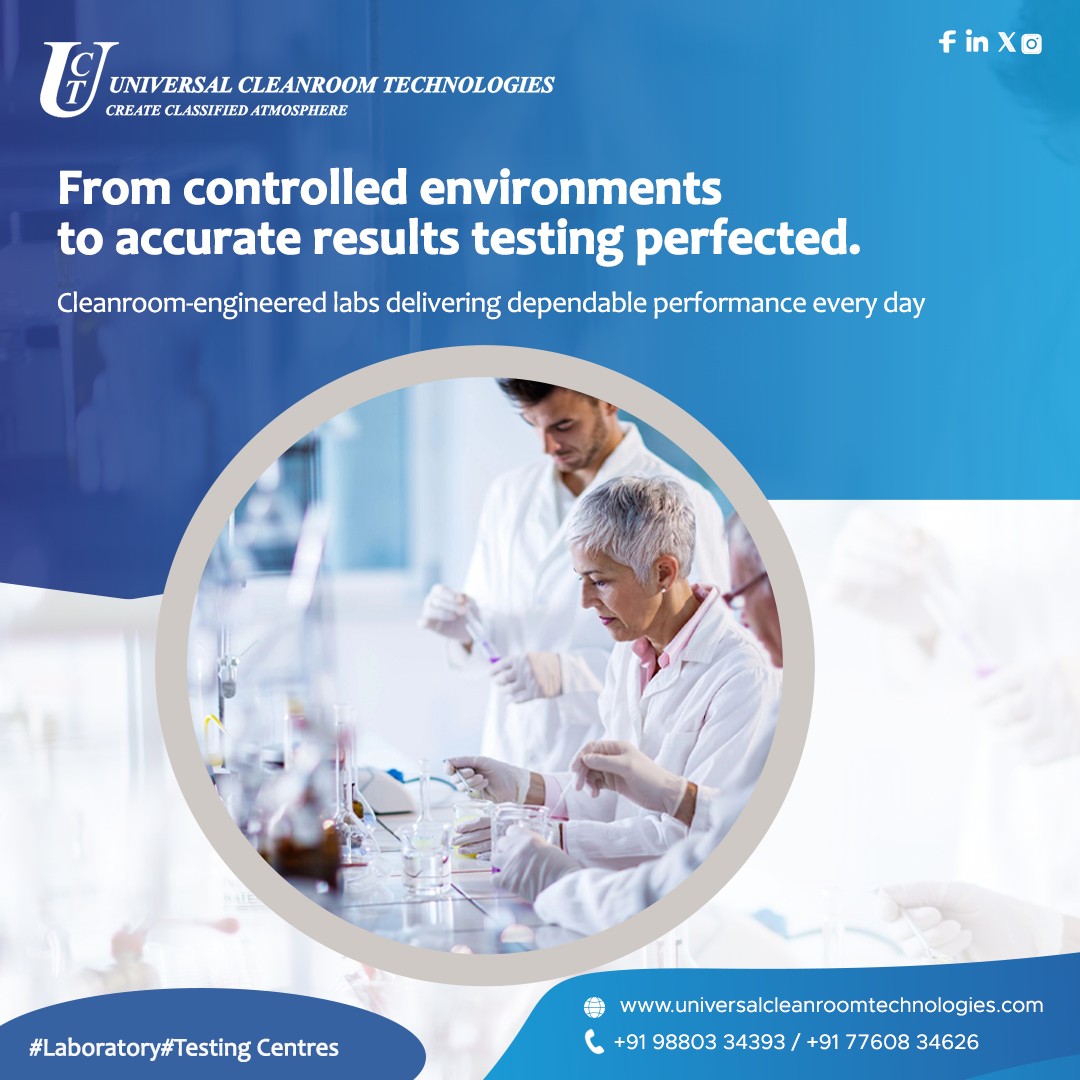 cleanroomtechno's tweet image. Laboratory &amp;amp; Testing Centres!
 From controlled environments to accurate results — testing perfected.

#laboratorytesting #testingcentres #cleanroomtechnology #CleanroomLabs 
📞 Call us: +91 98803 34393 | +91 77608 34626
🌐 Visit Us: universalcleanroomtechnologies.com