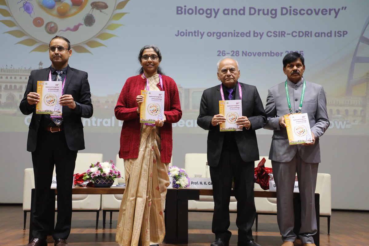 cdriacademy's tweet image. 33rd National Congress of Parasitology begins @CSIR_CDRI 
Dr. A M Khan and Prof. NK Ganguly joined the event along with Director CDRI Dr. Radha Rangarajan