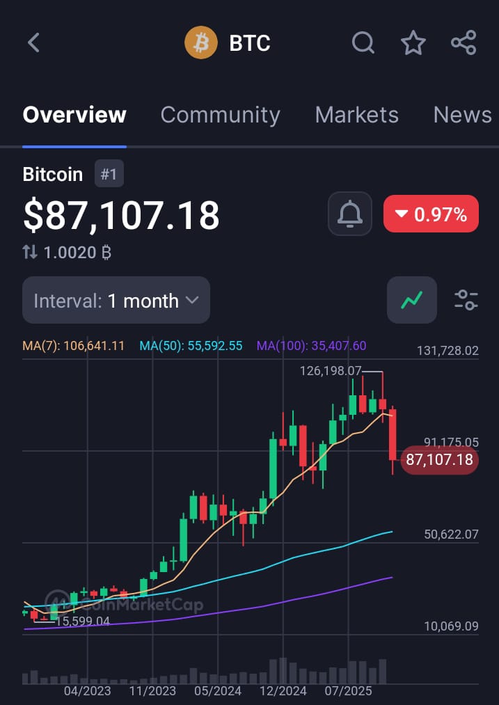btcdrama's tweet photo. $BTC’s macro uptrend hasn’t even broken a sweat. These red candles are just breathing space for the next move.💹🔥 #BitcoinBullRun https://t.co/CPHXe9YP63