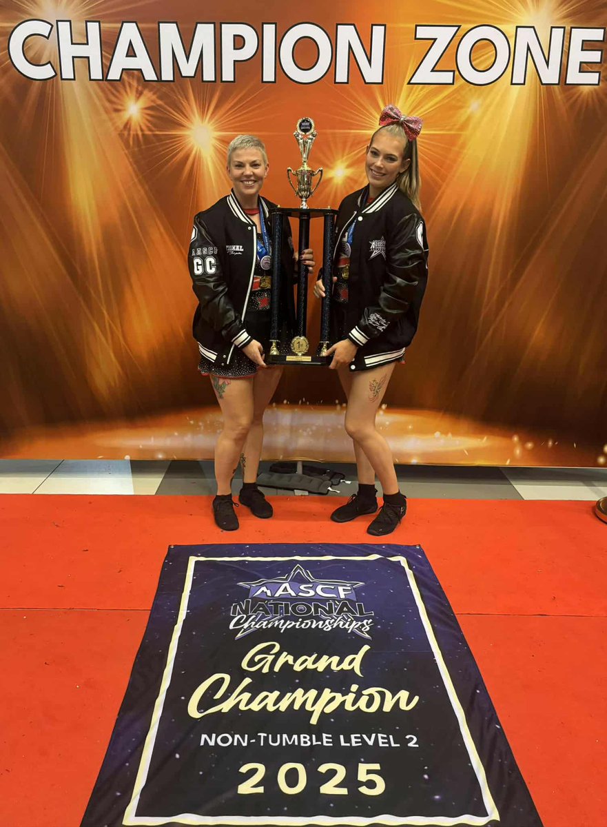 After returning victorious from The Finals in Florida my Wife &amp; Daughter completed the Aussie season by not only winning the National Championships in their category but also named GRAND Champions so proud 😁<a href="/doctormcdougall/">The Lindsay McDowens Board Of Peace</a> <a href="/nickpmclaren/">Nick McLaren</a> <a href="/HollyTreg/">Holly Tregenza</a> <a href="/agrifi7/">agron latifi</a> <a href="/MattRussellFOX/">Matt Russell</a>