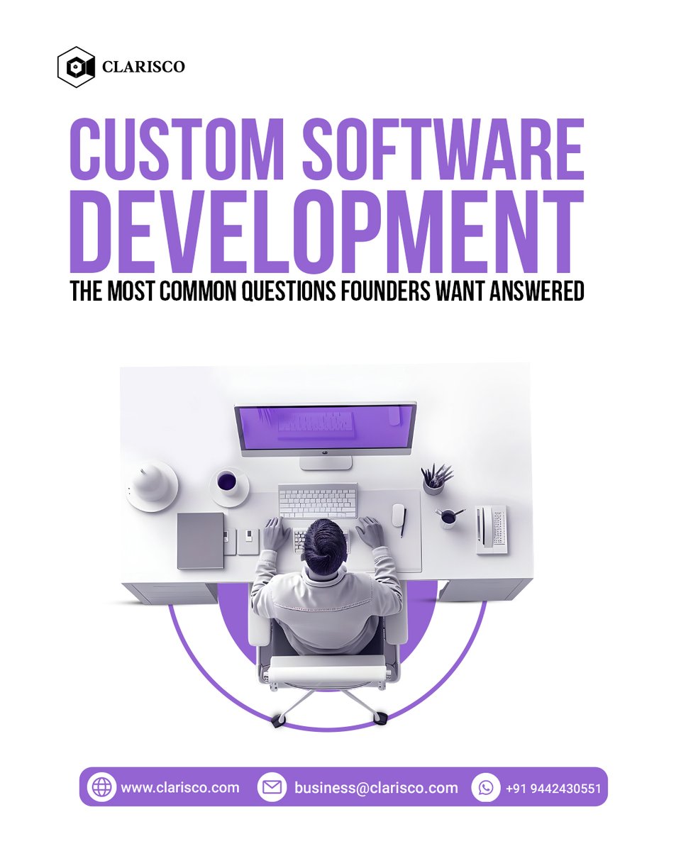 ClariscoSol's tweet image. Every founder we meet shares the same look - a mix of excitement and uncertainty. 

They know the impact their product could create, but the journey from idea to custom software often feels like a maze. 

Read here 👉 clarisco.com/faq-custom-sof… 

#CustomSoftwareDevelopment #Startup