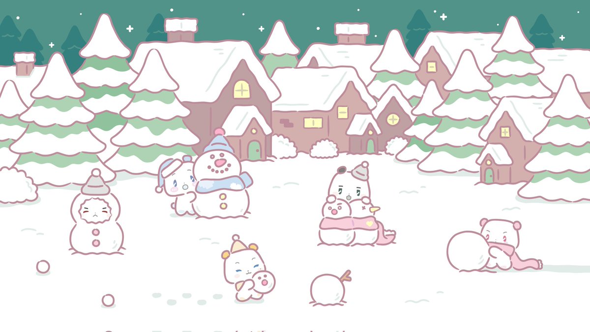 asterumidol's tweet image. meumemimu december wallpaper (for phone, ipad/tablet, pc) ☃️☃️☃️