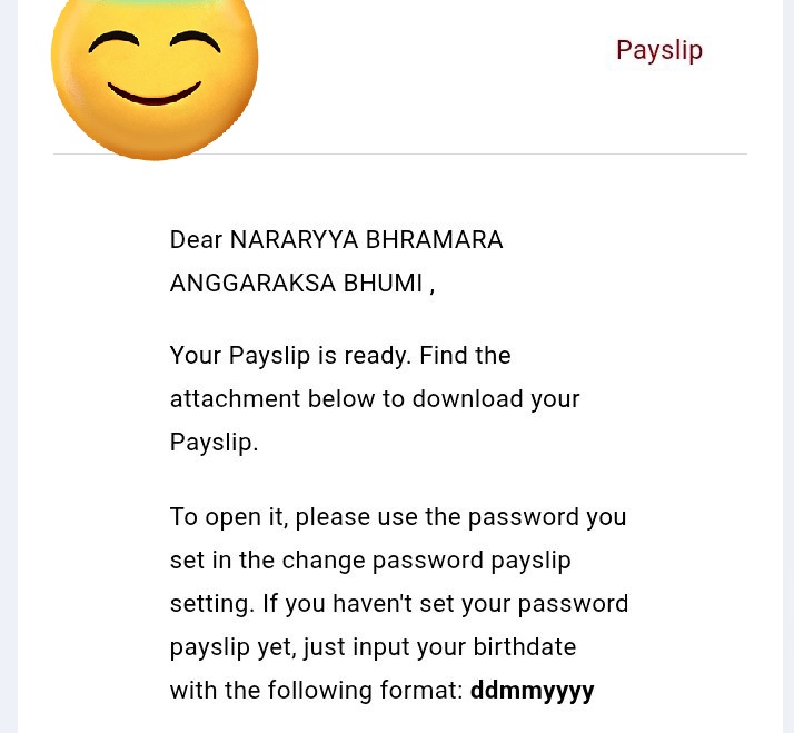 Payslip nya dikirim duluan,gajinya mah belakangan😮‍💨