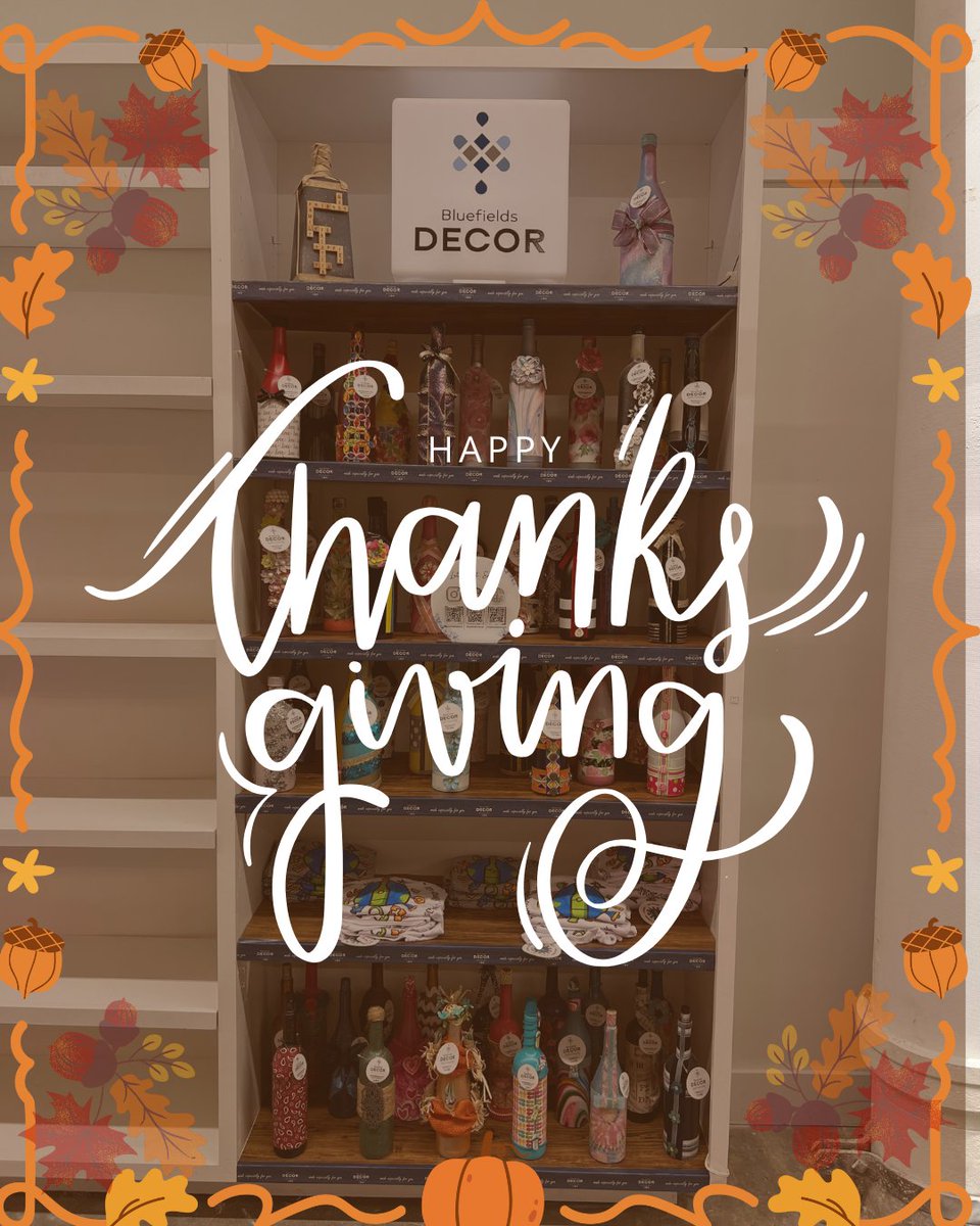 BluefieldsDecor's tweet image. 🦃 Happy Thanksgiving from Bluefields Decor!
Grateful for your support, creativity, and community. Wishing you a season full of warmth and joy! 🍁💛
#HappyThanksgiving #BluefieldsDecor
#bluefieldsdecor #shopatptsanantoniotx
📍 522 NW Loop 410, San Antonio, TX 78216