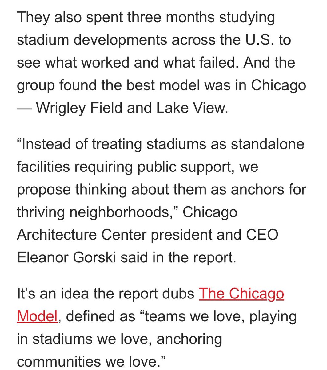 Oh, a 3 month study concluded that putting stadiums in neighborhoods is better than putting stadiums in a sea of parking lots far away from where fans live. 

The Italian part of me that deeply understands the value of MIXED USE NEIGHBORHOODS is yelling at the Anglo part of me