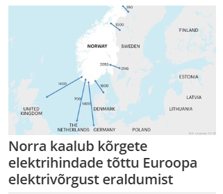 Norra energiaminister vihjas, et Oslol – aga ka Stockholmil ja Helsingil – hakkab mõõt täis saama sellest, et Mandri-Euroopa ootab alati põhja suunast abi, kui tuul vaibub või päike ei paista.
Läti 4 kaabel: hold my beer🤣👏