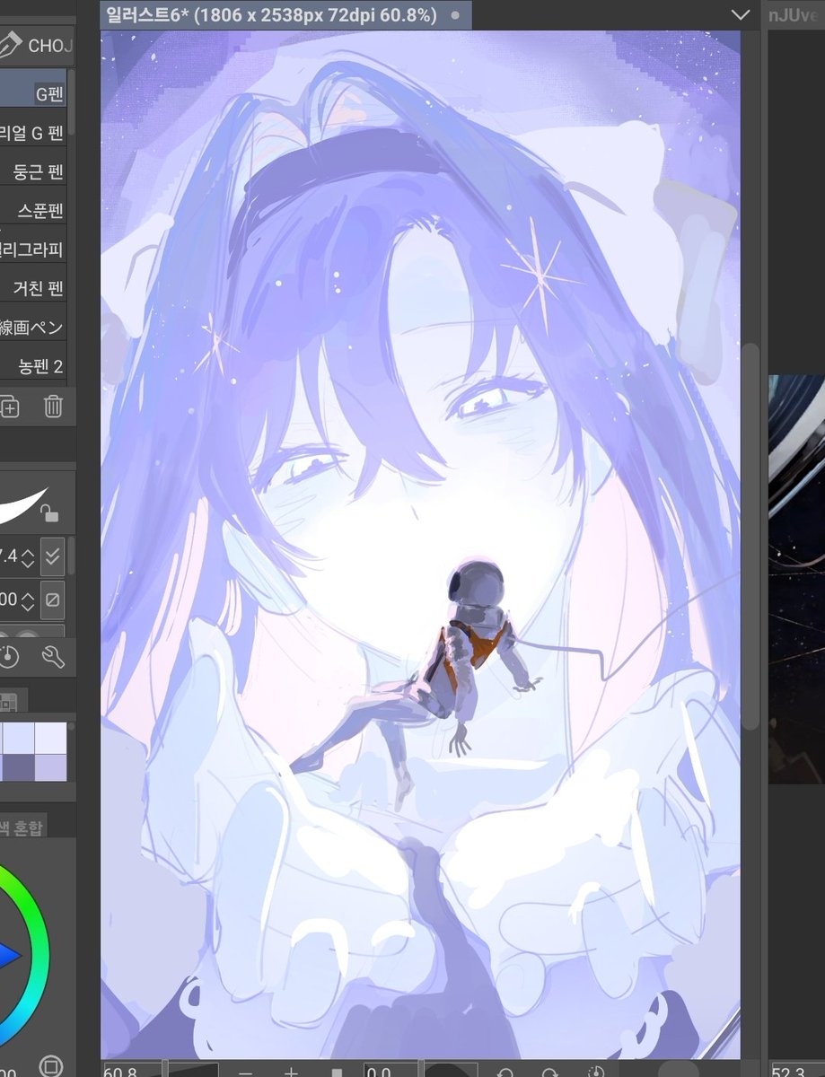 seaou08's tweet image. 점심시간에 그림.. 집가서 다듬어야지