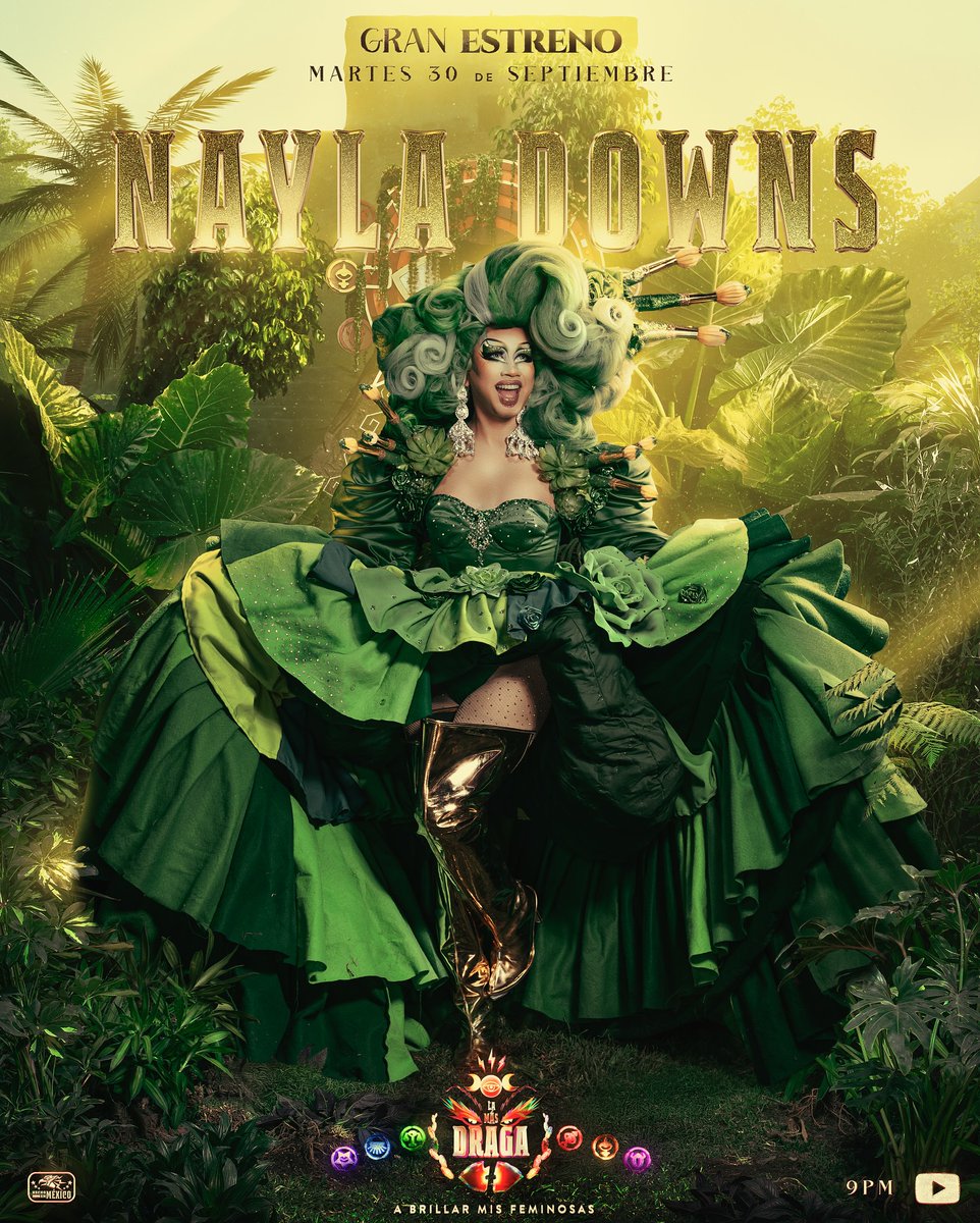 DragBasee's tweet image. Nayla Downs has returned to the competition in episode 9 of La Más Draga 7 &quot;La Más Lupita&quot;.
#LMD7