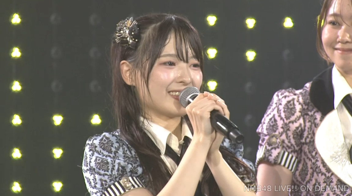 NMB48 Aobara Waka (9th Generation) announced her graduation from