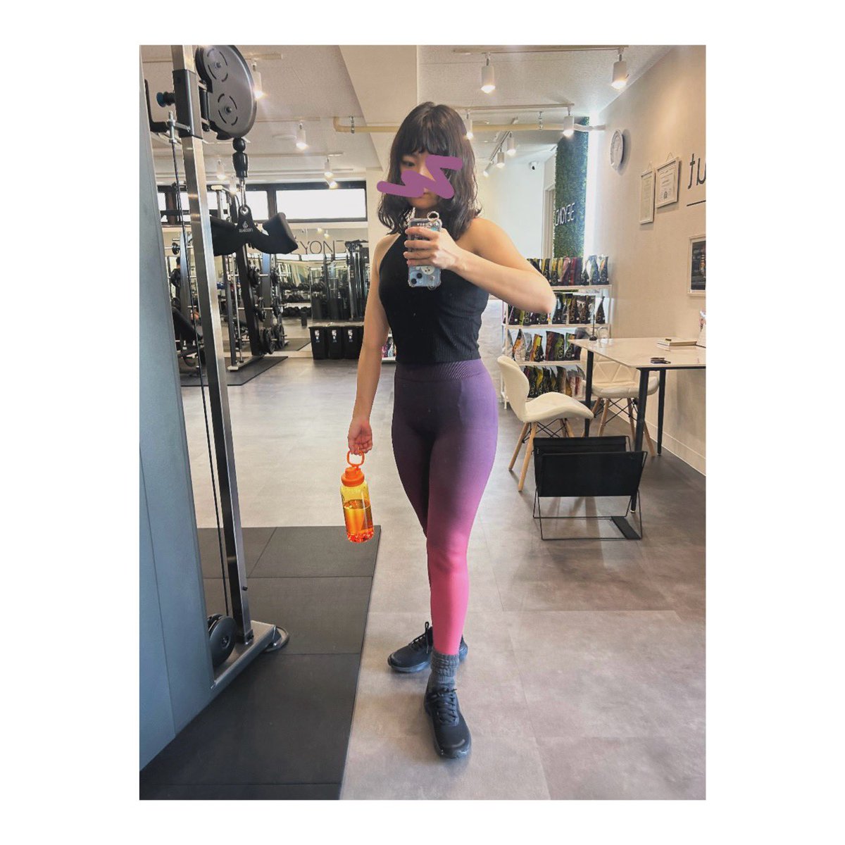 筋トレふうちゃん 今日もジムいってきたよ 筋トレたのしい💪( ˙꒳​˙💪 )