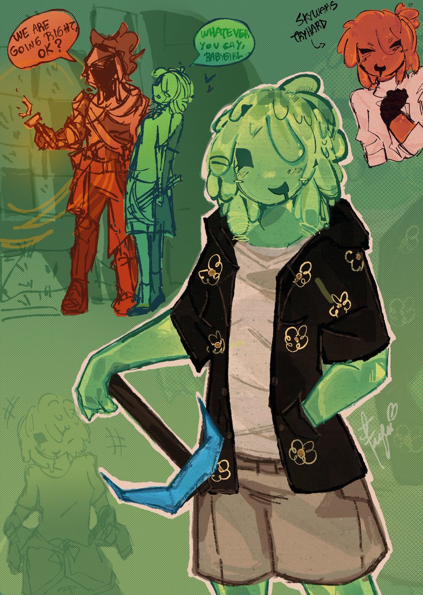 what if #slimeknight was more woke and they were both lesbians and #averythemayo was a beautiful transfem nb ...