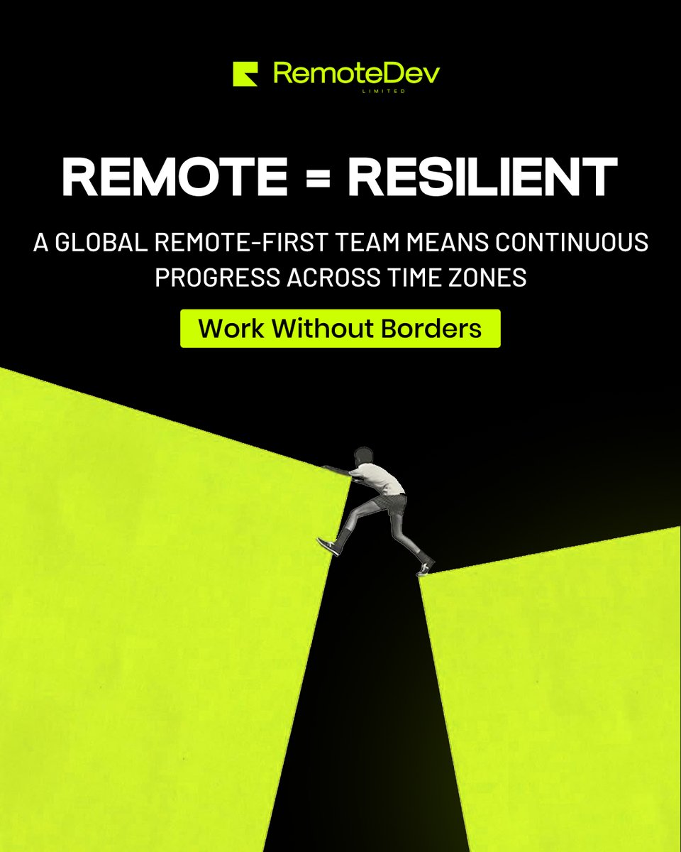 remotedevuk's tweet image. Our remote-first DNA means your project never stops moving.
Time zones become an advantage, not a barrier.
Book your free consultation here: lnkd.in/diCDYF4R

#RemoteDev #remotesoftwaredevelopment #BlackFriday #Resilience #global #UK